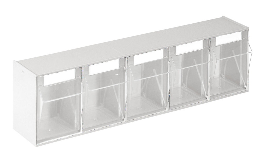 MEDDAX Syringe and cannula dispenser 5-fold grey-white