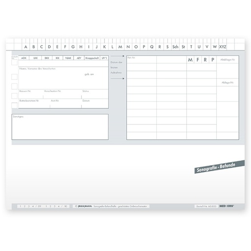 [13632-01] MED+ORG Sonografiebefundhüllen
