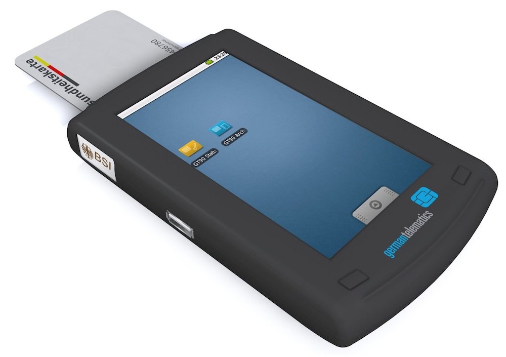 GERMAN TELEMATICS eHealth Terminal GT90 mobile „touch“ black 4.3“