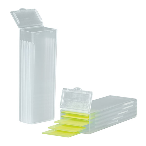 [13960-01] SERVOPRAX Microscope slide shipping container, 80 x 28 x 15 mm