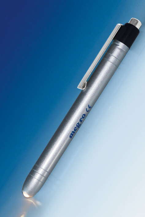 RATIOMED Diagnostic clip light silver with replaceable batteries