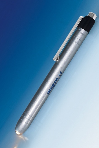 [14186-01] RATIOMED Diagnostik-Clipleuchte silber mit auswechselbaren Batterien