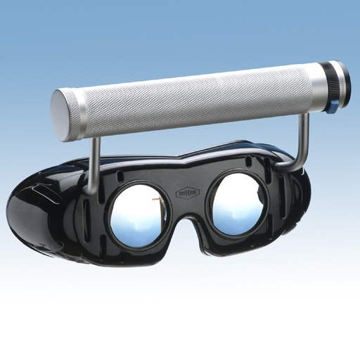 [18433-01] DEHAG Nystagmus Goggles acc. to Frenzel with fixed adjustable battery handle Type 503