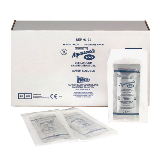 [20742-01] PARKER Aquasonic Pads, steril, 48 Beutel à 20 g