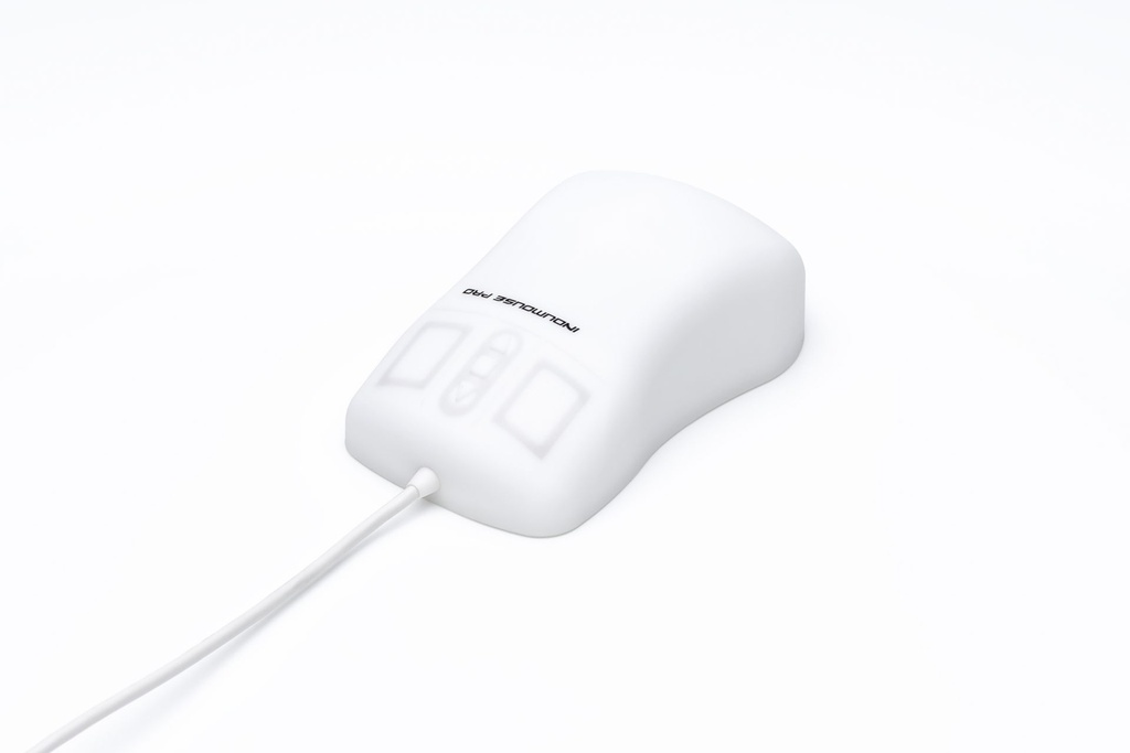GETT InduMouse Pro auf Glas funktionierende Silikon-Hygiene-Maus weiß