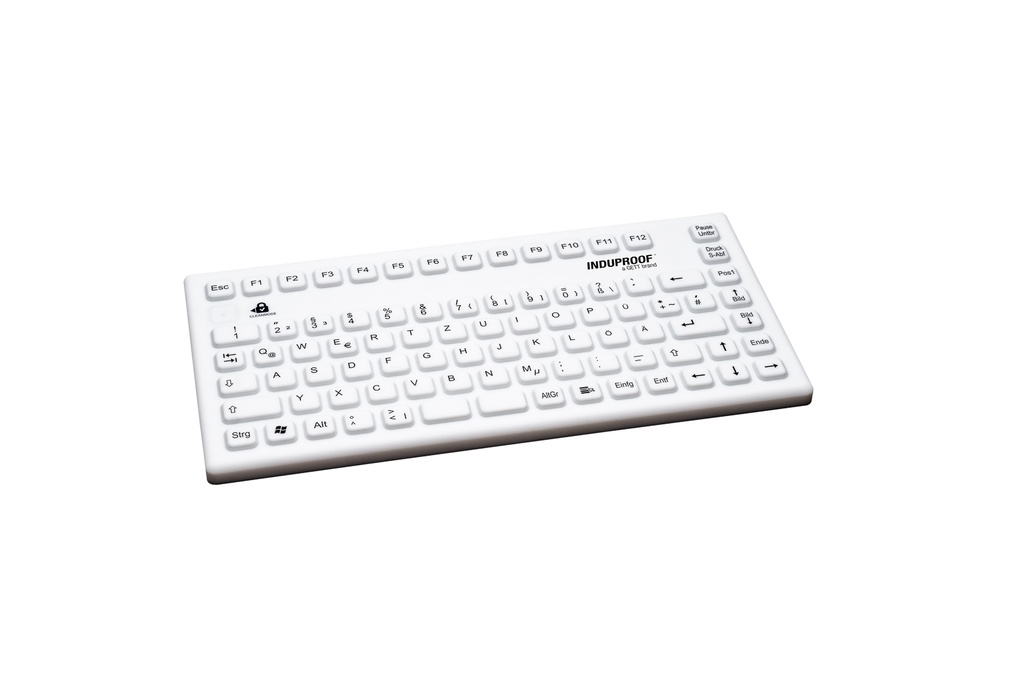 GETT InduProof Smart Compact water and dust protected medical keyboard white DE