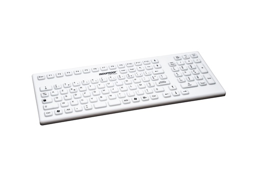 [20998-01] GETT InduProof Smart Classic water and dust protected medical keyboard with number pad white DE