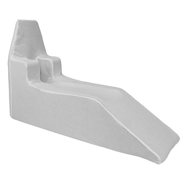 SERVOPRAX Trikotstoffbezug für Beinhochlagerungsschienen weiß