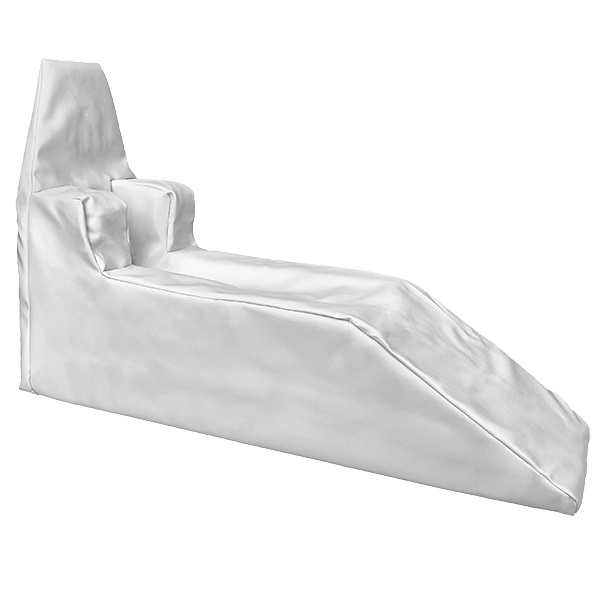 SERVOPRAX Artificial leather cover for leg elevation splints white