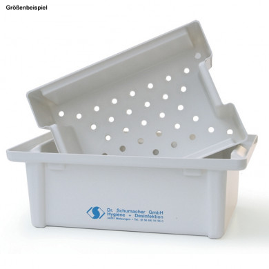 DR. SCHUMACHER Instrument Disinfection Tub 1 Liter white plastic