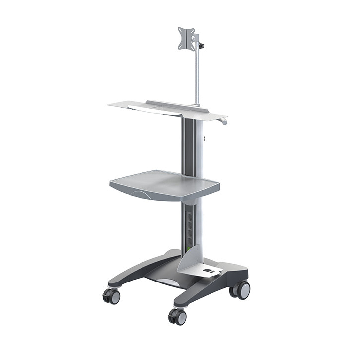 HAEBERLE fuego Computer trolley with 1 ABS shelf grey
