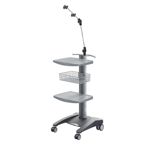 [22414-01] HAEBERLE fuego Ergometry trolley with 1 shelf, 1 basket and hose holder