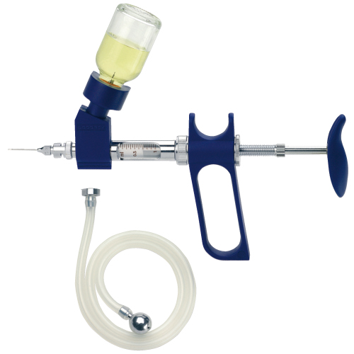 [22855-01] HAUPTNER-HERBERHOLZ Self-filling syringe 10 ml with hose set + bottle holder