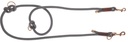 KERBL Führleine Monte Carlo, grau / braun, 200 cm