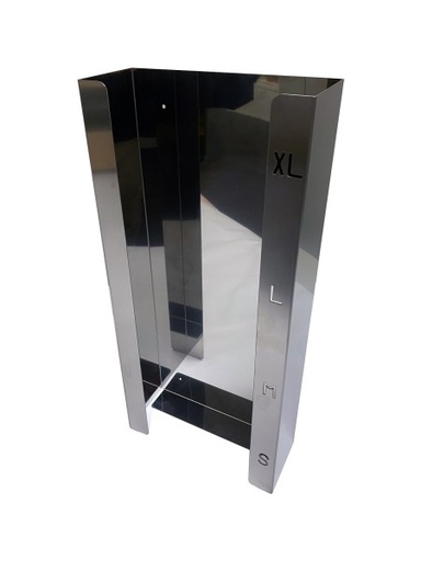 [27239-01] MEDDAX Stainless steel glove holder Quadro flat B-stock