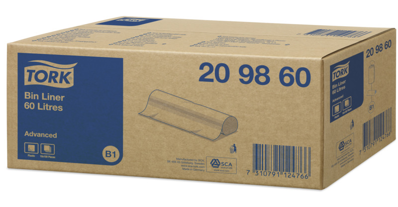 TORK Waste bags B1 60 l Green