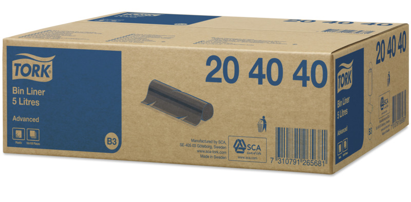 TORK Abfallsäcke 5 Ltr. schwarz