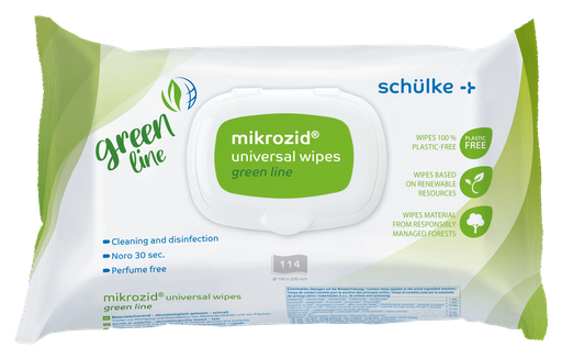 SCHÜLKE&MAYR mikrozid universal wipes green line