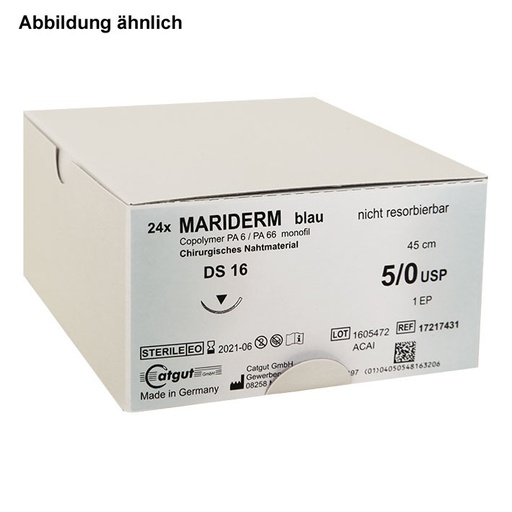 [13811-01] MARIDERM MARIDERM DS 24 3/0=2, blau, monofil,45 cm