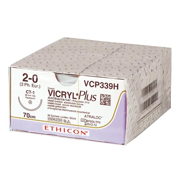 ETHICON Vicryl SH-Plus Suture material violet braided 0.70 m
