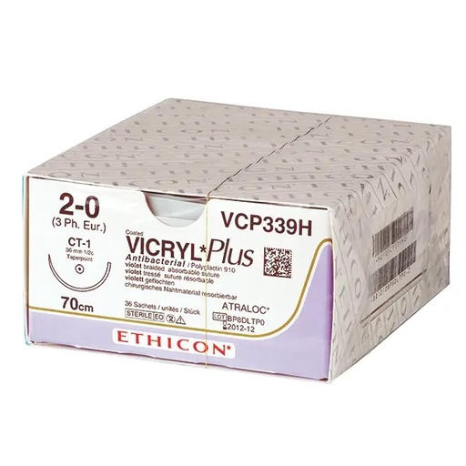 [15602-01] ETHICON Vicryl SH-Plus Nahtmaterial violett geflochten 0,70 m