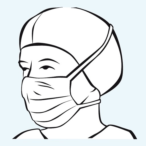 [18122-01] HARTMANN Foliodress mask Comfort Special Anti splash grün