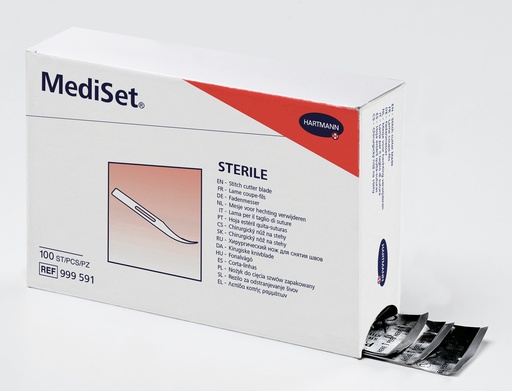 [18298-01] HARTMANN MediSet Suture cutter, curved, metal, 6.5 cm