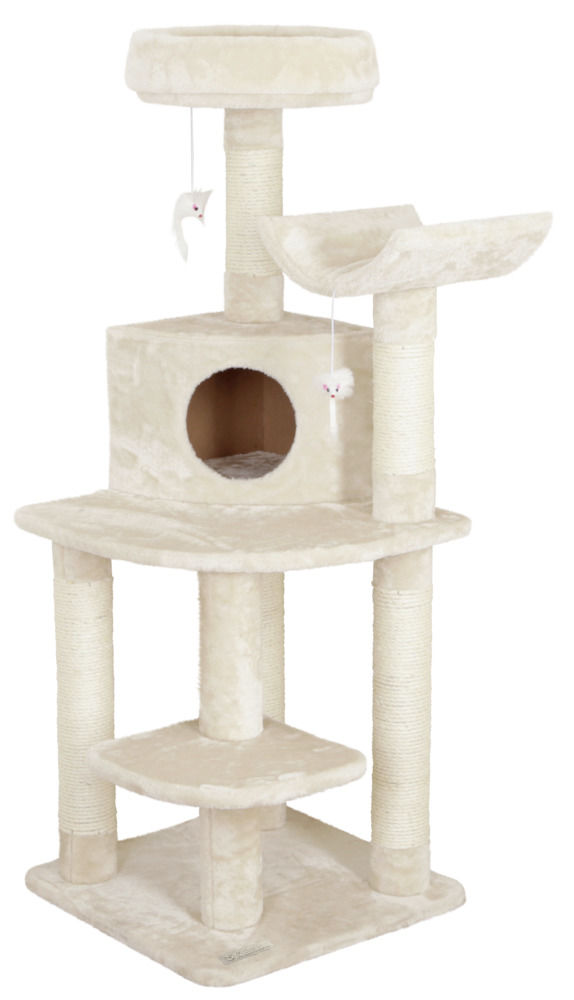 KERBL Corner scratching post Zirkonia beige