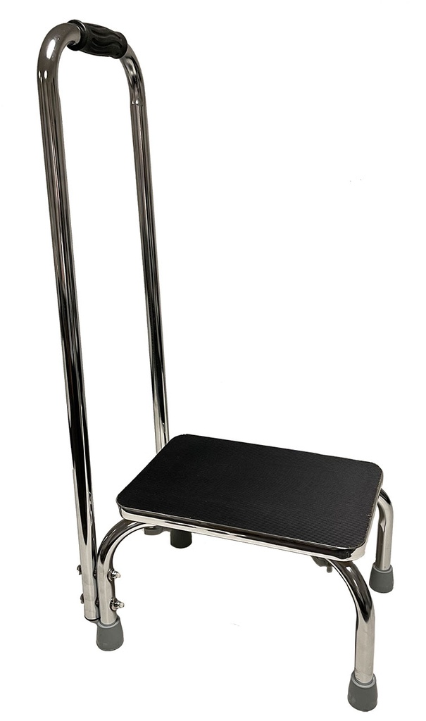 MEDDAX Metall Tritt 1-stufig mit Haltegriff