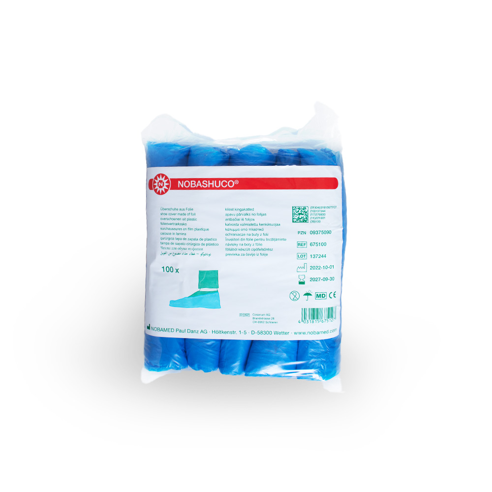 NOBA Nobashuco Overshoes made of polyethylene blue