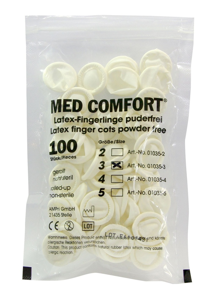 AMPRI MED - COMFORT Fingerlinge Latex