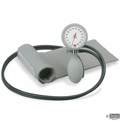 [13102-01] BOSO K2 Blutdruckmessgerät Ø 60 mm mit Klettmanschette - 2-schlauch ohne Etui