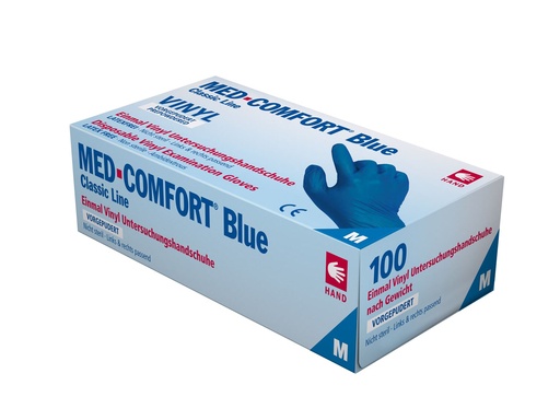 [11687-04] AMPRI MED - COMFORT Blue Vinyl gepudert