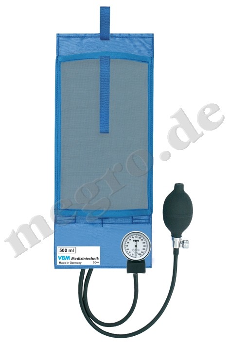 VBM Druckinfusionsmanschette 500 ml mit Handgebläse und Manometer