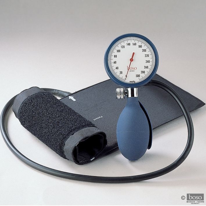 BOSO Clinicus I Blood pressure monitor blue with velcro cuff Ø 60mm