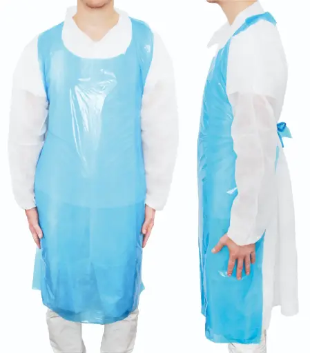 [10274-02] MAIMED Apron PE Schürzen 20 μm, geblockt 75 x 120 cm, blau, 100 Stück