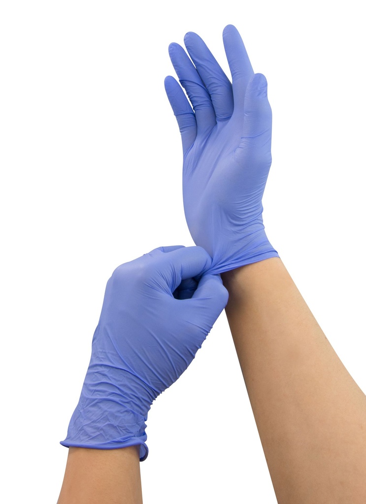 HUM AEROuse EASY Gloves Nitrile Light blau