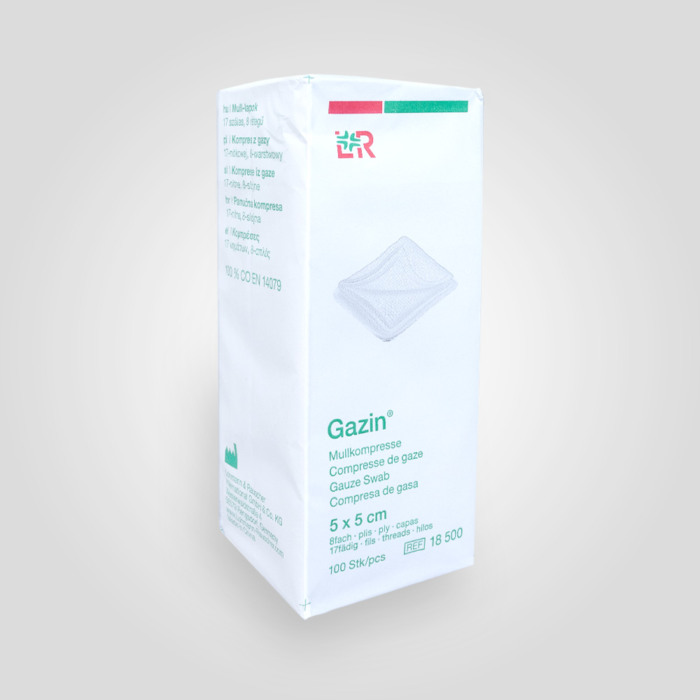 LOHMANN & RAUSCHER Gazin Compresses, non-sterile 8-ply