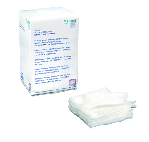 MAIMED MK Gauze compresses 12 ply non-sterile