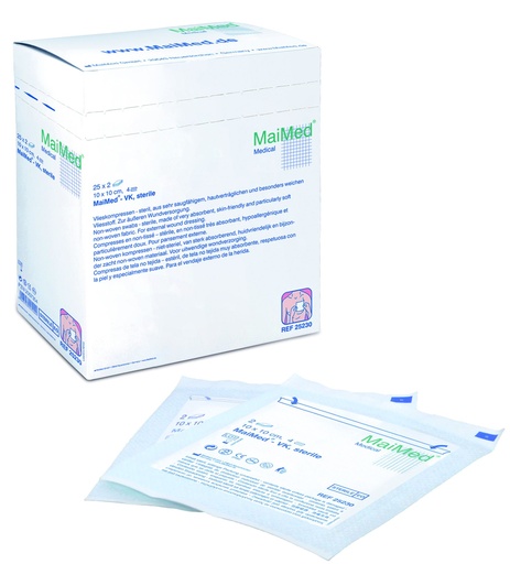 MAIMED VK Non-woven compresses 4 ply sterile