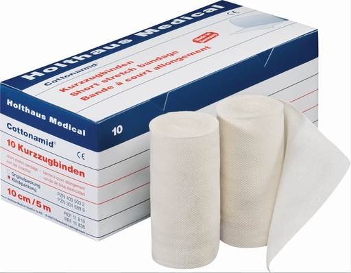 HOLTHAUS Cottonamid Kurzzug-Binde Klinikpackung