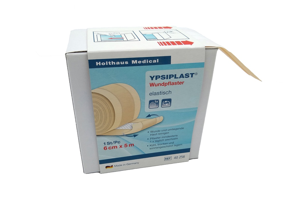 HOLTHAUS YPSIPLAST Wundpflaster elastisch Spenderbox